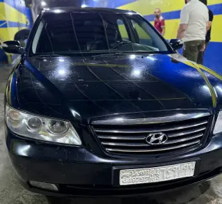 هيونداي أزيرا 2007 سيدان أسود بمحرك 3300 سي سي وفتحة سقف في الناصرة حمص