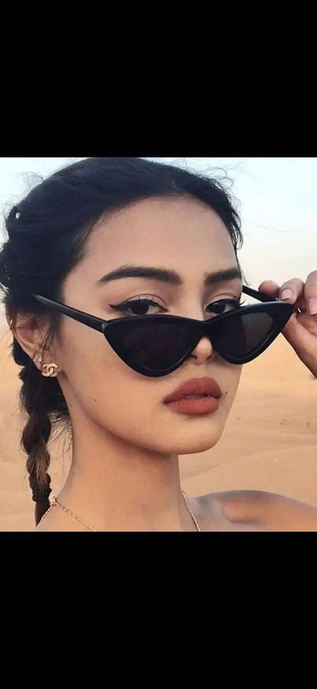 نظارات شمسية نسائية بإطار هندسي بلاستيكي ستايل Y2K في جبلة - صورة 5