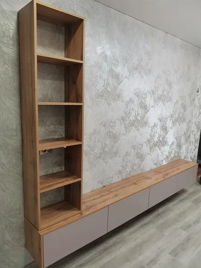 خزانة تلفزيون عصرية بتصميم قابل للتعديل من Techno Wood في كفر بطنا - صورة 7