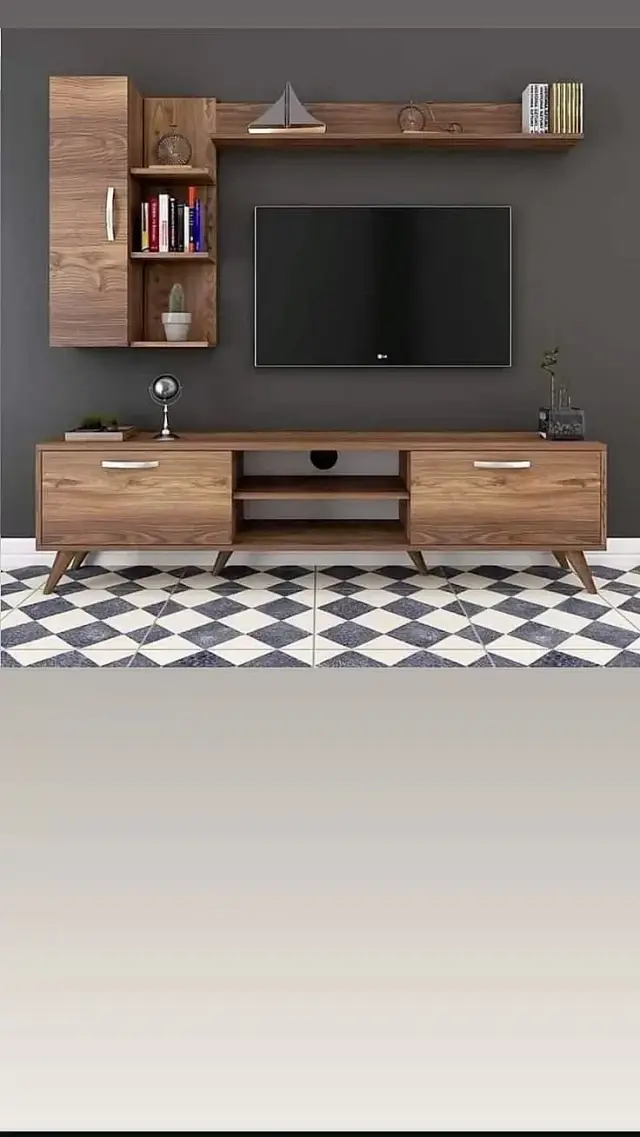 خزانة تلفزيون عصرية بتصميم قابل للتعديل من Techno Wood في كفر بطنا