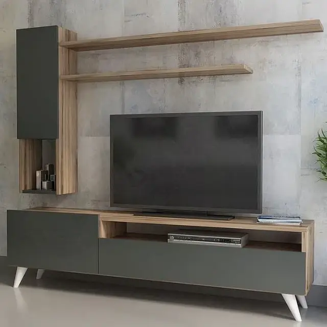 خزانة تلفزيون عصرية بتصميم قابل للتعديل من Techno Wood في كفر بطنا - صورة 6