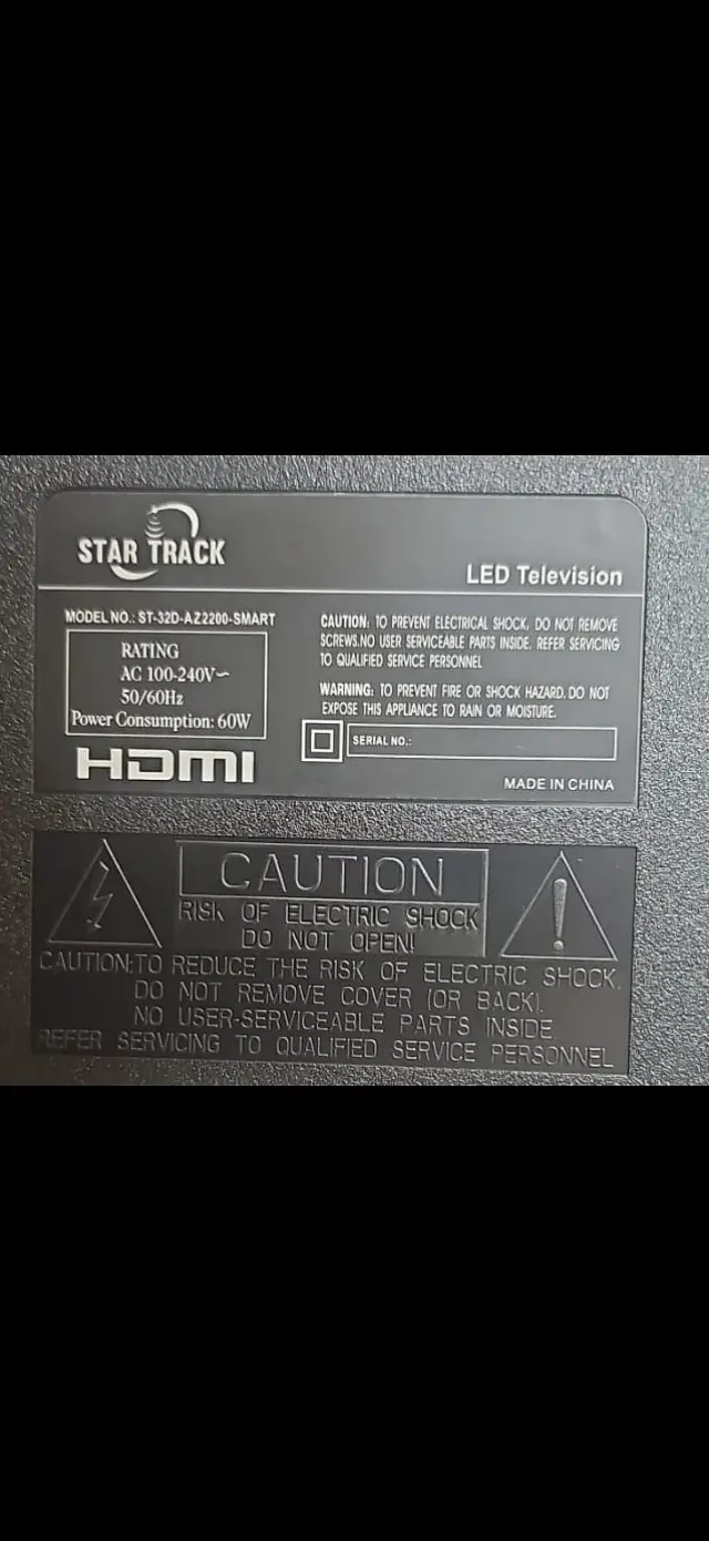 تلفزيون Star Track مقاس 32 إنش بدقة HD Ready وكفالة في سوق الحميدية - صورة 3