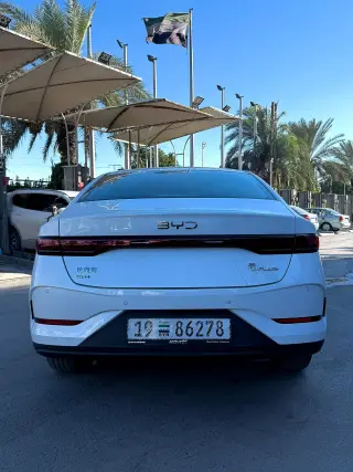 BYD QIN PLUS 2025 هجين أوتوماتيك أبيض للإيجار اليومي في داريا