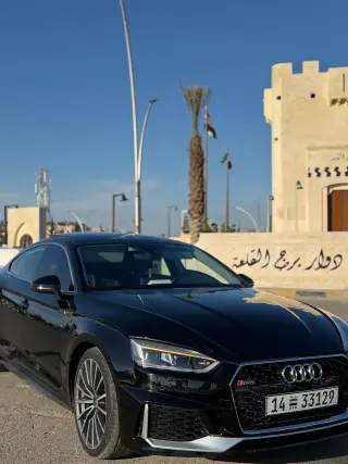 أودي A5 سيدان موديل 2019 أسود للإيجار اليومي في الأعظمية بحلب