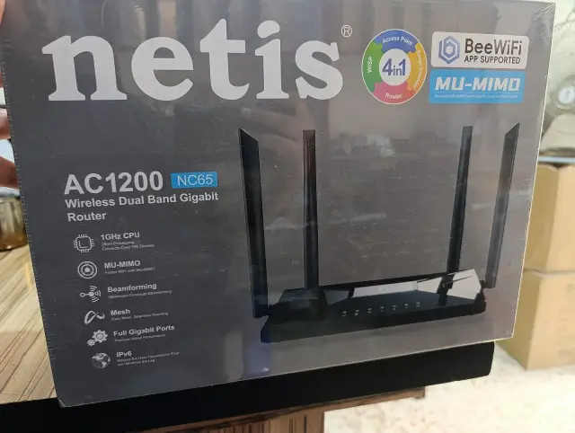 راوتر Netis NC65 ثنائي الحزمة AC1200 بمنافذ جيجابت في الزهراء حمص