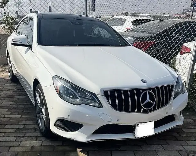 مرسيدس بنز E350 كوبيه 2014 بيضاء بمحرك 350 حصان وسقف بانورامي في دمشق - صورة 2