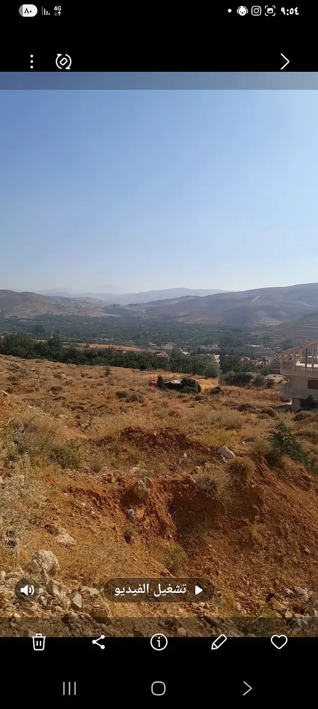 أرض سكنية طابو أخضر بمساحة 1358 م² في كروم مضايا، إطلالة على سهل الزبداني