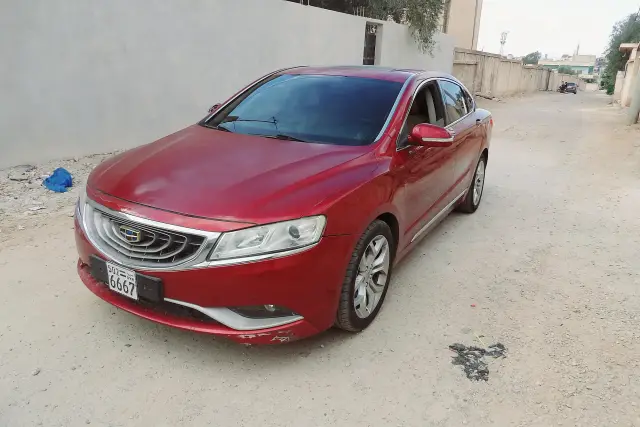 جيلي إمجراند 2017 أحمر بمحرك 2400 سي سي وفتحة سقف في الشهداء درعا