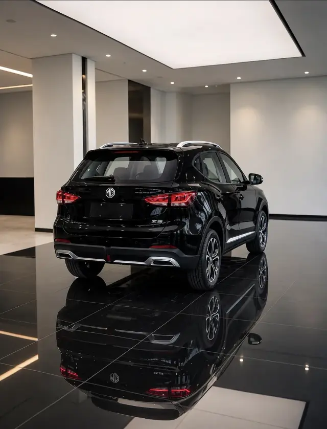 إيجار يومي لسيارة MG ZS موديل 2026 سوداء مع كاميرا خلفية في قطنا - صورة 2