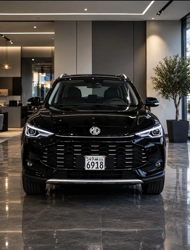 إيجار يومي لسيارة MG ZS موديل 2026 سوداء مع كاميرا خلفية في قطنا