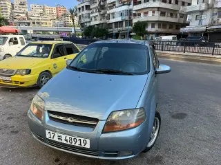 شيفروليه آفيو 2006 سيدان زرقاء بناقل أوتوماتيك في الطابيات، اللاذقية