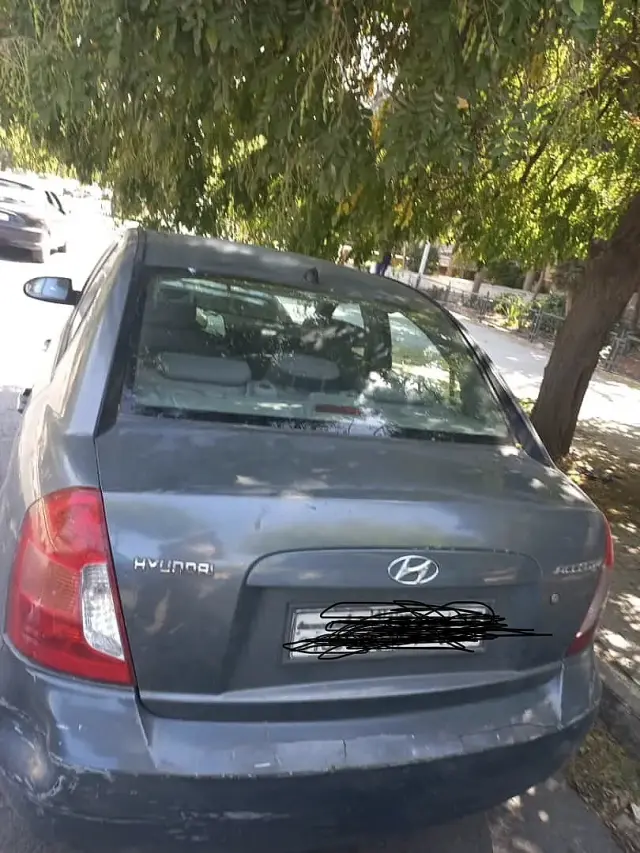 هيونداي أكسنت سيدان موديل 2006 رمادي بمحرك 1400 سي سي في شيخ فارس - صورة 4