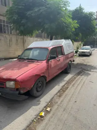 بيكاب داسيا كينغ كاب موديل 1998 حمراء بمحرك كربيراتور في الفرقان حلب