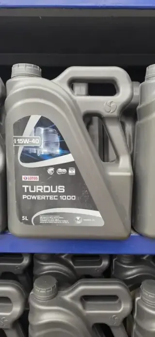 زيت محرك معدني LOTOS Turdus Powertec 1000 بلزوجة 15W-40، عبوة 5 لتر في حلب